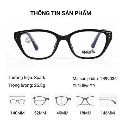  Spark TR99036 Gọng Kính Mắt Mèo 