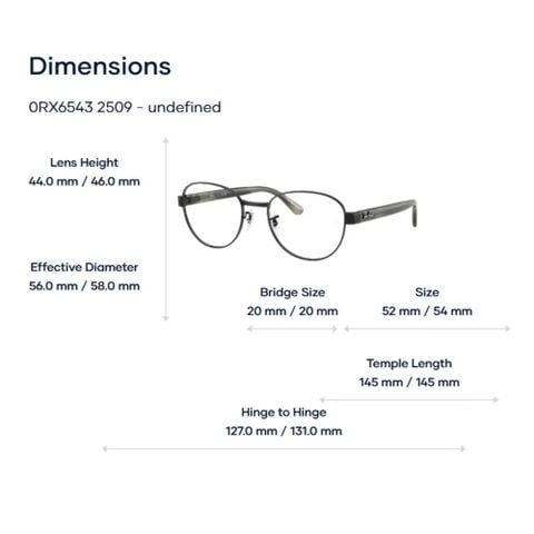  Gọng Kính Ray-Ban 0RX6543 – Tem Chính Hãng Luxottica 