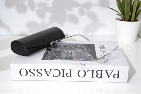  Gọng Kính Nửa Khung Mắt Mèo Titanium Mito MT1900 – Tem Chính Hãng 101 