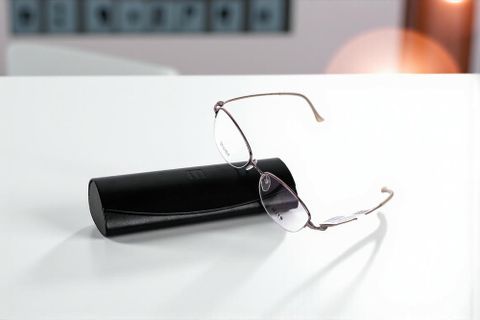  Gọng Kính Nửa Khung Mắt Mèo Titanium Mito MT1904 – Tem Chính Hãng 101 