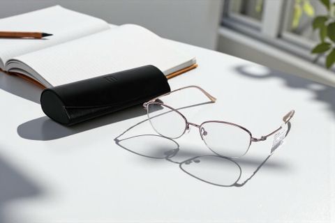  Gọng Kính Nửa Khung Mắt Mèo Titanium Mito MT1904 – Tem Chính Hãng 101 