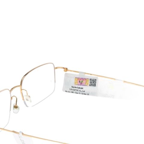  Gọng Kính Nửa Khung Cartier CT0093O Đúc Vàng Nguyên Khối 18K – Tem Chính Hãng Vinaoptic 