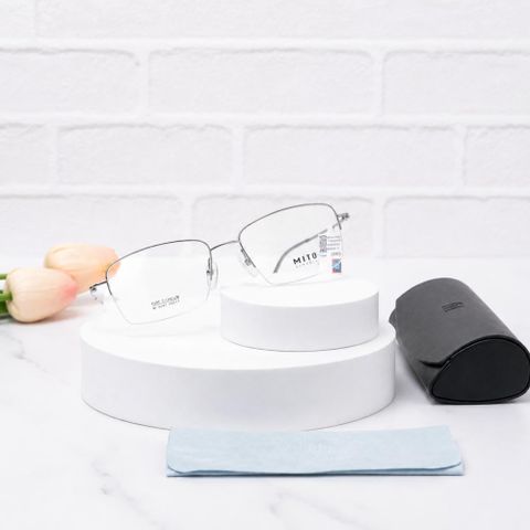  Gọng Kính Chữ Nhật Nửa Khung Mito MT8047 – Tem Chính Hãng 101 