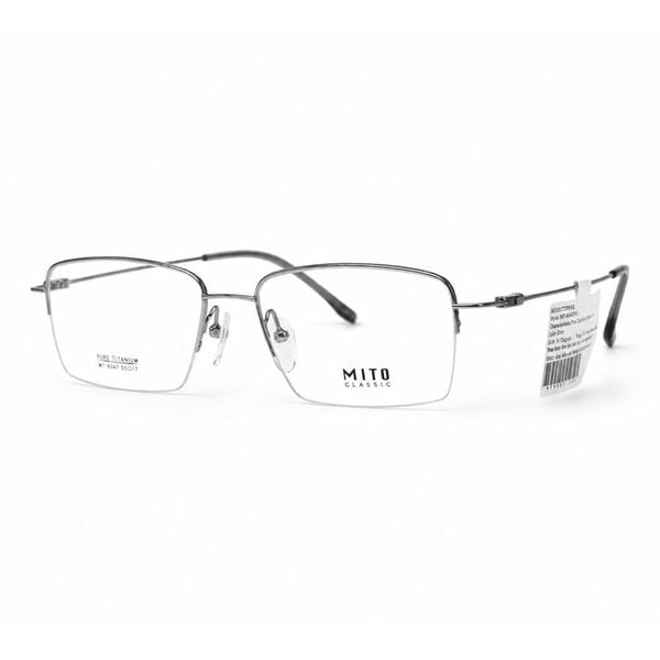 Gọng Kính Chữ Nhật Nửa Khung Mito MT8047 – Tem Chính Hãng 101