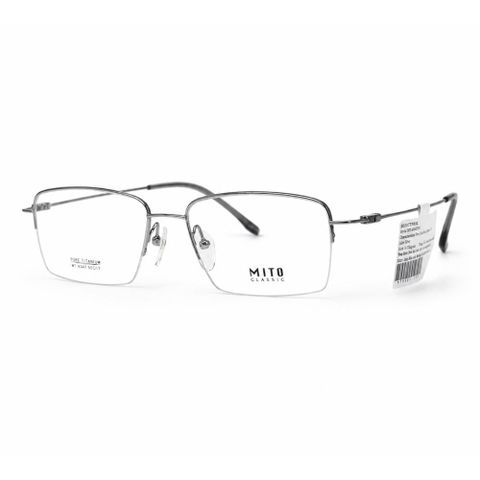  Gọng Kính Chữ Nhật Nửa Khung Mito MT8047 – Tem Chính Hãng 101 