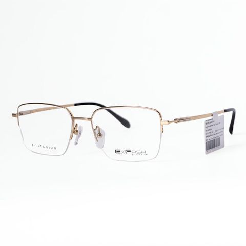  Exfash EF33281T Gọng Kính Nửa Khung Titanium – Tem Chính Hãng 101 