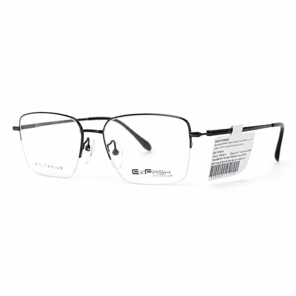 Exfash EF33281T Gọng Kính Nửa Khung Titanium – Tem Chính Hãng 101 