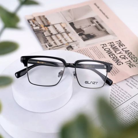  Gọng Kính Nửa Khung Glazt 518 