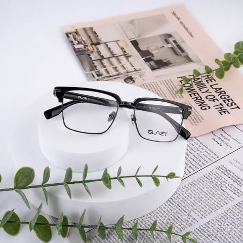  Gọng Kính Nửa Khung Glazt 518 