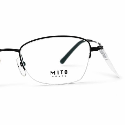  Gọng Kính Nửa Khung Mắt Mèo Titanium Mito MT1905 – Tem Chính Hãng 101 