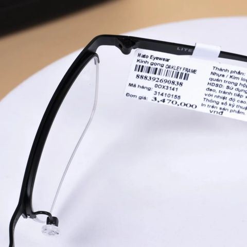  Gọng Kính Nửa Khung Oakley Liteboard 0OX3141 – Tem Chính Hãng Luxottica 