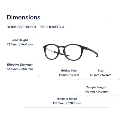  Gọng Kính Oakley 0OX8105F Pitchman R A – Chính Hãng Luxottica 