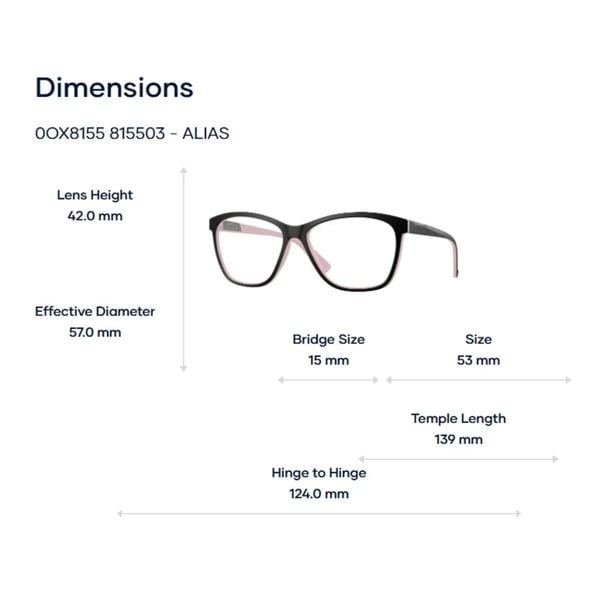  Gọng Kính Mắt Mèo Oakley Alias 0OX8155 - Chính Hãng 
