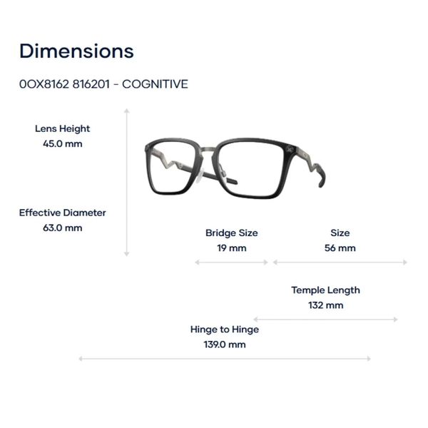  Gọng Kính Thể Thao Oakley Cognitive 0OX8162 - Chính Hãng 