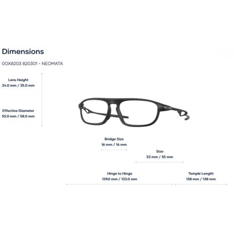  Gọng Kính Oakley Neomata 0OX8203 - Tem Chính Hãng Luxottica 