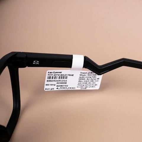  Gọng Kính Thể Thao Oakley HSTN SQ RX 0OX8208 – Tem Chính Hãng Luxottica 