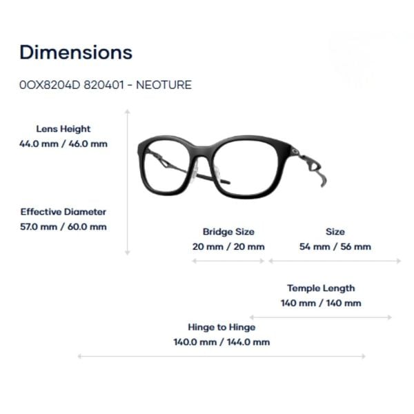 Gọng Kính Thể Thao Oakley Neoture 0OX8204D – Tem Chính Hãng Luxottica