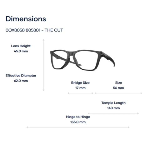  Gọng Kính Thể Thao Oakley The Cut 0OX8058 - Chính Hãng 