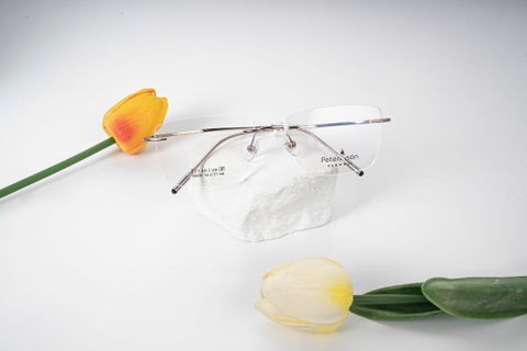  Peterson 26008 Kính Không Gọng Chữ Nhật Titanium 