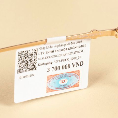  Police VPLP01K Gọng Kính Khoan - Tem Chính Hãng 101 
