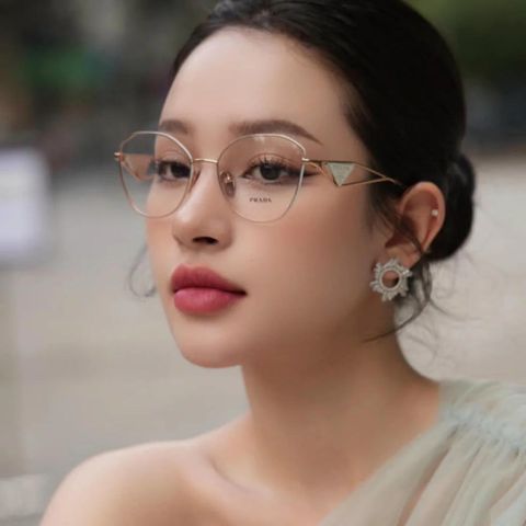  Gọng Kính Đa Giác Prada 0PR 52ZV – Tem Chính Hãng Luxottica 