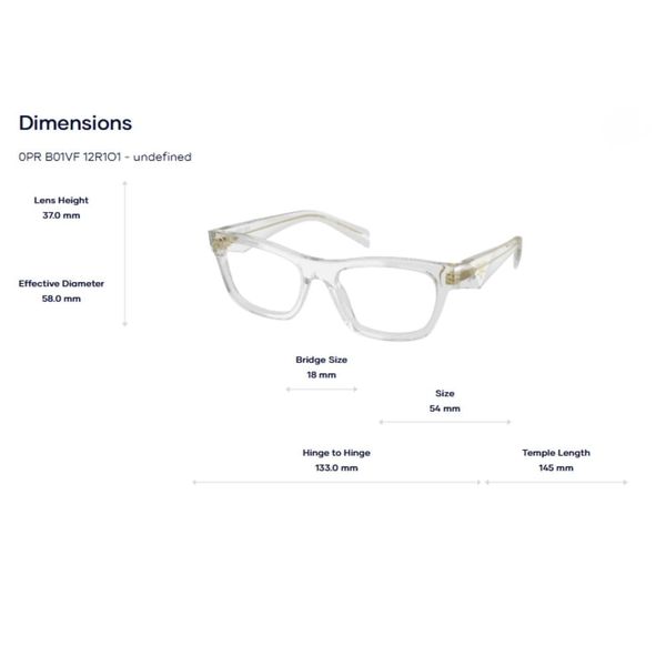 Gọng Kính Prada 0PR B01VF – Thanh Lịch Và Nữ Tính Chuẩn Phong Cách Ý