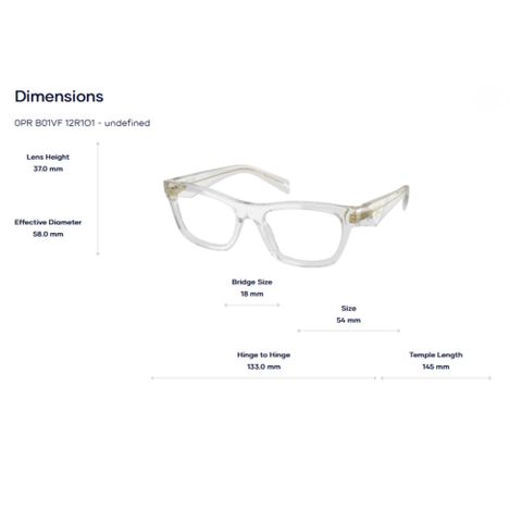  Gọng Kính Prada 0PR B01VF – Thanh Lịch Và Nữ Tính Chuẩn Phong Cách Ý 