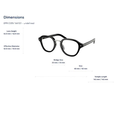  Gọng Kính Prada 0PR C05V - Chính Hãng Luxottica 