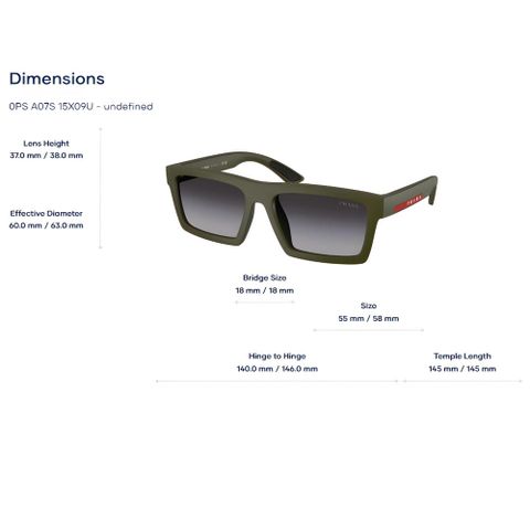  Kính Mát Prada Linea Rossa 0PS A07S – Tem Chính Hãng Luxottica 