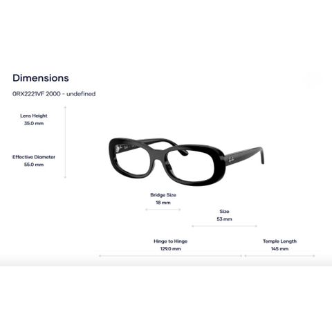  RayBan 0RX2221VF Gọng Kính-Tem Chính Hãng Luxottica 