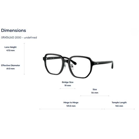  Gọng Kính RayBan 0RX5424D - Tem Chính Hãng Luxottica 