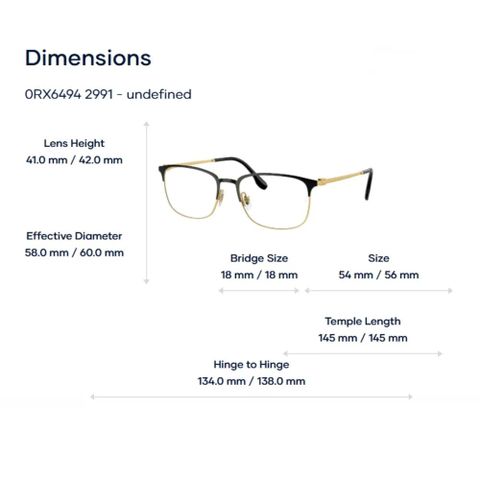  Gọng Kính Ray-Ban 0RX6494 – Tem Chính Hãng Luxottica 