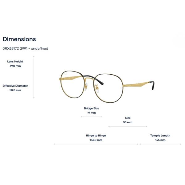 Gọng Kính RayBan 0RX6517D – Chính Hãng Luxottica