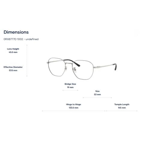  Gọng Kính Ray-Ban 0RX8777D Titanium - Chính Hãng 
