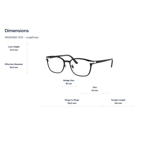  Gọng Kính Ray-Ban 0RX8780D Titanium - Chính Hãng 
