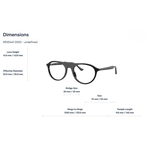  Gọng Kính Tròn RayBan 0RX5441 – Tem Chính Hãng Luxottica 