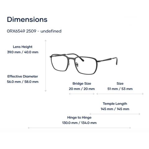  Gọng kính Ray-Ban 0RX6549 – Tem Chính Hãng Luxottica 