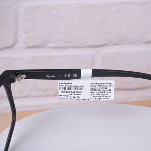  Rayban 0RX7059D Gọng Kính - Tem Chính Hãng Luxottica - Full Box 