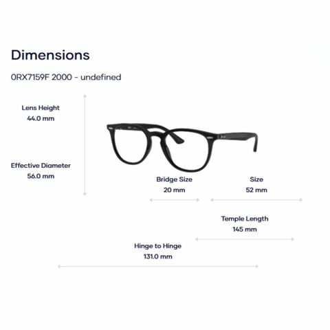  RayBan 0RX7159F Gọng Kính  – Tem Chính Hãng Luxottica 