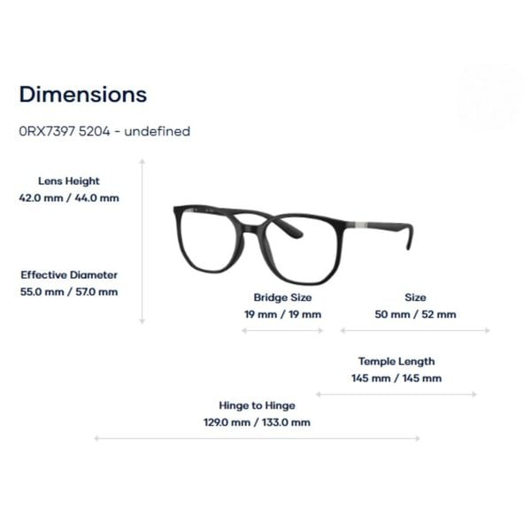 Gọng Kính RayBan 0RX7397 Elliot Optics Liteforce – Tem Chính Hãng Luxottica