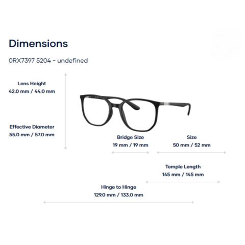  Gọng Kính RayBan 0RX7397 Elliot Optics Liteforce – Tem Chính Hãng Luxottica 