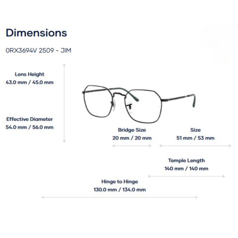  Gọng Kính RayBan Jim 0RX3694V Optics – Tem Chính Hãng Luxxottica 