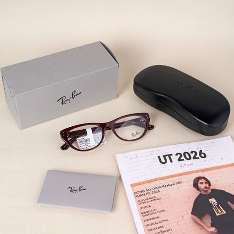  RayBan & Jennie 0RX5449D Gọng Kính Mắt Mèo – Tem Chính Hãng Luxottica 
