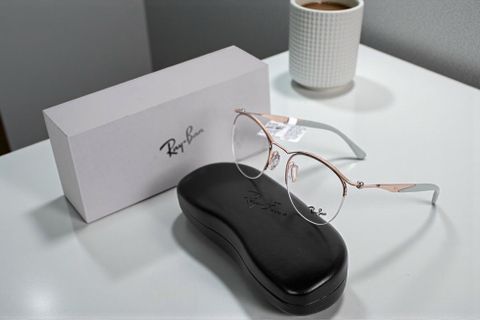  Rayban RB7553 Optics Ctx Collection Gọng Kính Nửa Khung – Tem Chính Hãng Luxottica 