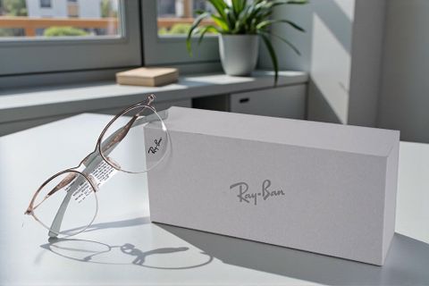  Rayban RB7553 Optics Ctx Collection Gọng Kính Nửa Khung – Tem Chính Hãng Luxottica 