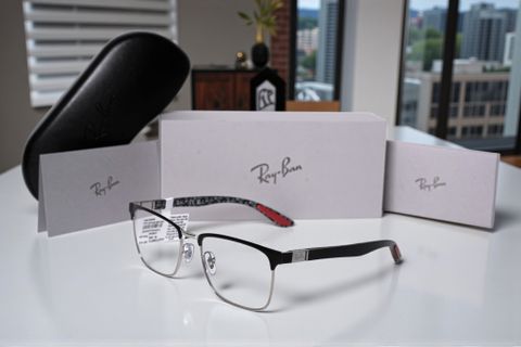  RayBan 0RX8421 Optics Gọng Kính Nửa Khung – Tem Chính Hãng Luxottica 