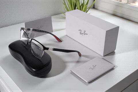  RayBan 0RX8421 Optics Gọng Kính Nửa Khung – Tem Chính Hãng Luxottica 