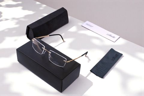  Silhouette Mosaic L011IZ Kính Không Gọng Mạ Vàng 23K – Tem Chính Hãng 101 