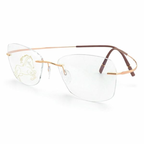 Silhouette Titan Minimal Art d’Or L027 Kính Không Gọng Mạ Vàng 23K – BST Atelier Next Phiên Bản Đặc Biệt 2026