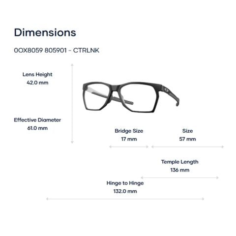  Gọng Kính Thể Thao Oakley Ctrlnk 0OX8059 - Chính Hãng Luxottica 